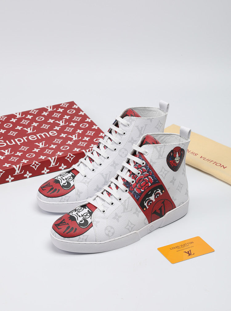 PT - LUV Stellar Trainer Boot White Red Sneaker