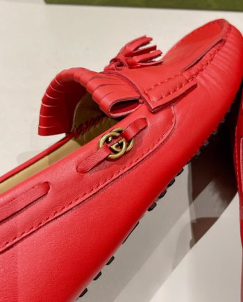 GCI Men's Loafer With Driver Interlocking G Red For Men 624699