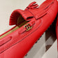 GCI Men's Loafer With Driver Interlocking G Red For Men 624699