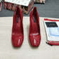 DolGa Nappa Pumps Red For Women DG Shoes