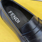 Feni Force Matte Black Loafers For Men