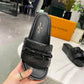 LUV Jumbo Flatform Mule Black For Women LV