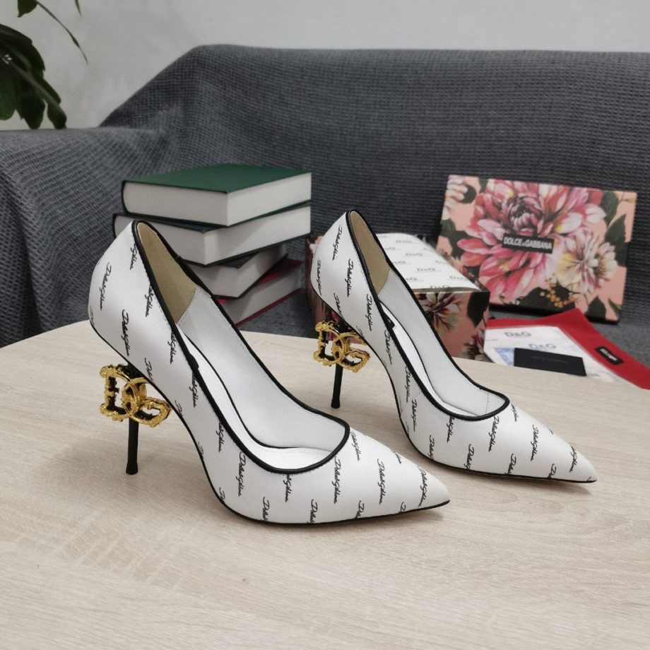 DolGa Nappa Pumps White For Women DG Shoes