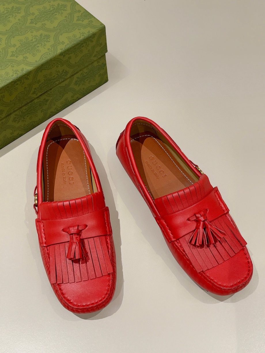 GCI Men's Loafer With Driver Interlocking G Red For Men 624699