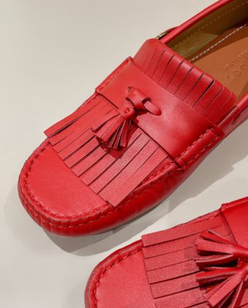 GCI Men's Loafer With Driver Interlocking G Red For Men 624699