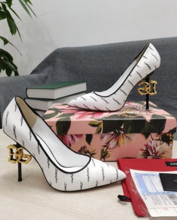 DolGa Nappa Pumps White For Women DG Shoes