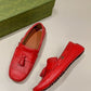 GCI Men's Loafer With Driver Interlocking G Red For Men 624699