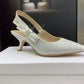 DIR Women's J'Ador Slingback Pump White For Women CD KCP866LHE_S10W