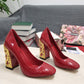 DolGa Nappa Pumps Red For Women DG Shoes