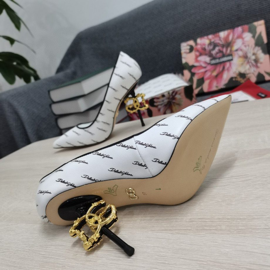 DolGa Nappa Pumps White For Women DG Shoes