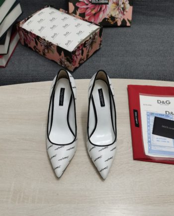 DolGa Nappa Pumps White For Women DG Shoes