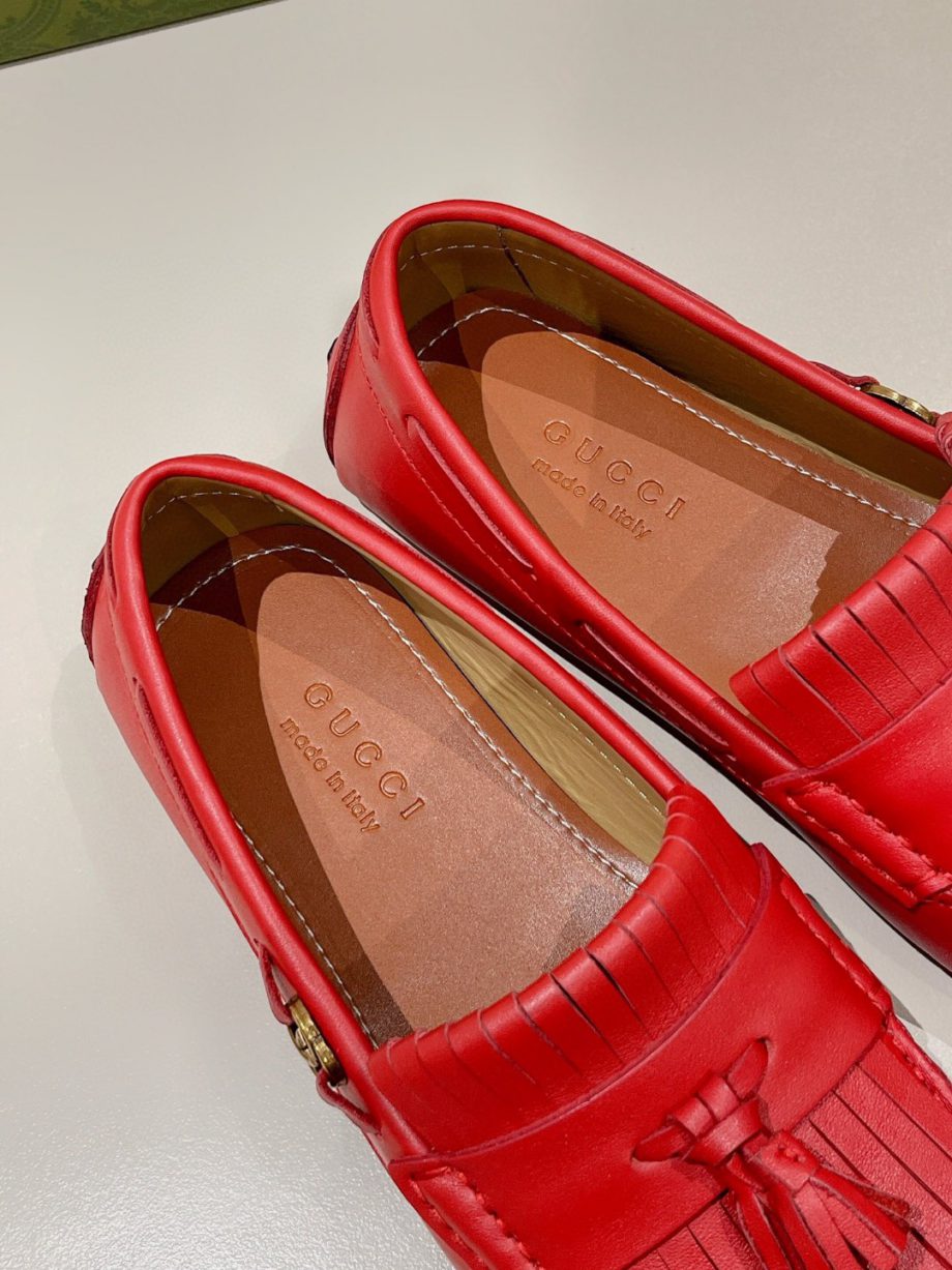 GCI Men's Loafer With Driver Interlocking G Red For Men 624699
