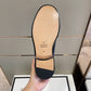 GCI Men's GG Embossed Loafers Horsebit Blue For Men 699501