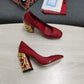DolGa Nappa Pumps Red For Women DG Shoes
