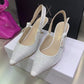 DIR Women's J'Ador Slingback Pump White For Women CD KCP866LHE_S10W