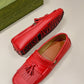 GCI Men's Loafer With Driver Interlocking G Red For Men 624699
