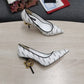 DolGa Nappa Pumps White For Women DG Shoes