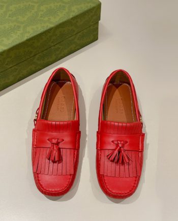 GCI Men's Loafer With Driver Interlocking G Red For Men 624699