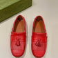 GCI Men's Loafer With Driver Interlocking G Red For Men 624699