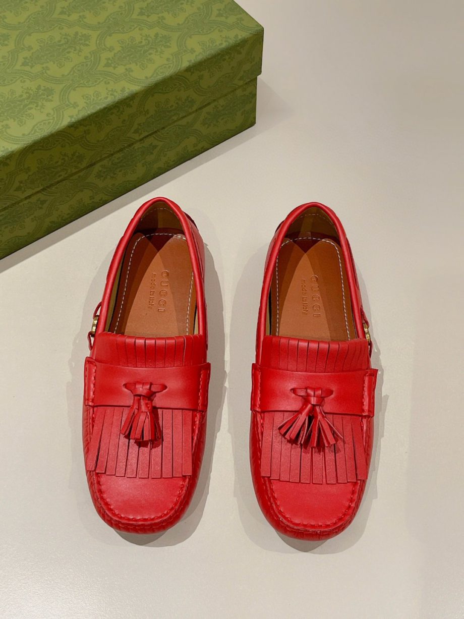 GCI Men's Loafer With Driver Interlocking G Red For Men 624699
