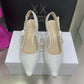 DIR Women's J'Ador Slingback Pump White For Women CD KCP866LHE_S10W