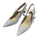 CD J'Ador Slingback Pump White For Women 2.6 in / 6.5 cm