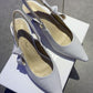 CD J'Ador Slingback Pump White For Women 2.6 in / 6.5 cm