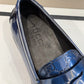 GCI Men's GG Embossed Loafers Horsebit Blue For Men 699501