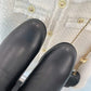 CHL Women's Ankle Boots With Chain Black For Women 3.7in/9.5cm