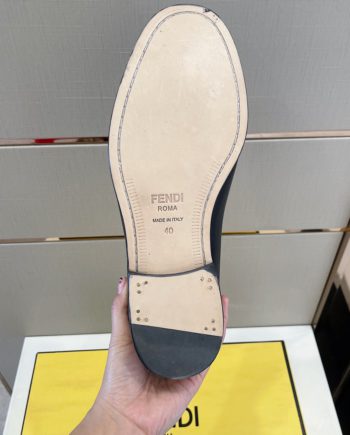 Feni Force Matte Black Loafers For Men