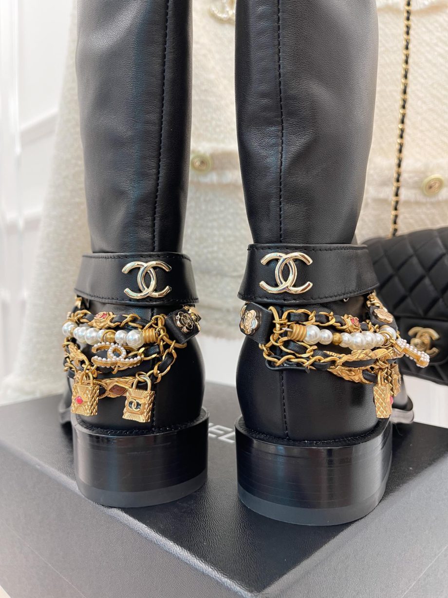 CHL Women's High Boots With Decor Black For Women 1.5in/ 4cm