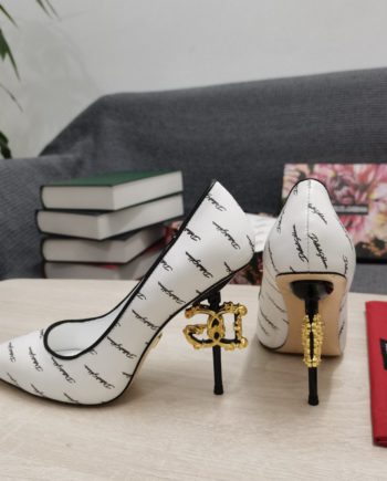 DolGa Nappa Pumps White For Women DG Shoes