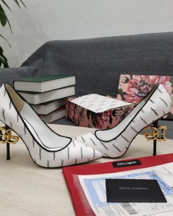DolGa Nappa Pumps White For Women DG Shoes