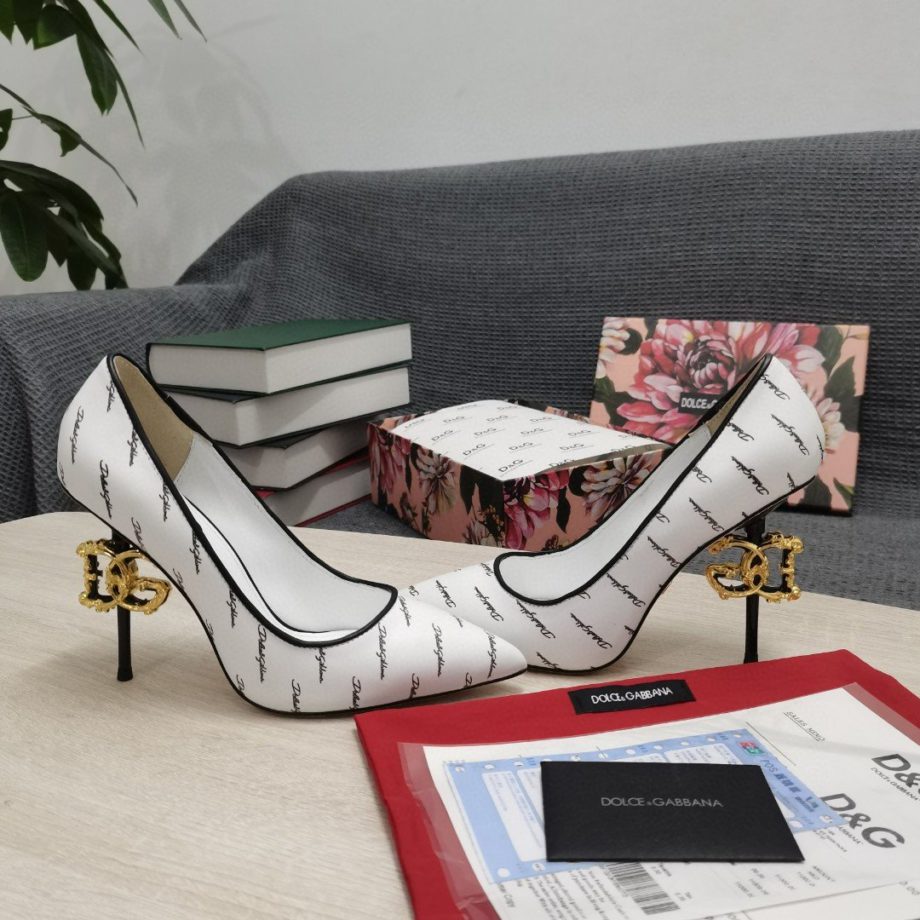 DolGa Nappa Pumps White For Women DG Shoes