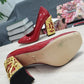DolGa Nappa Pumps Red For Women DG Shoes