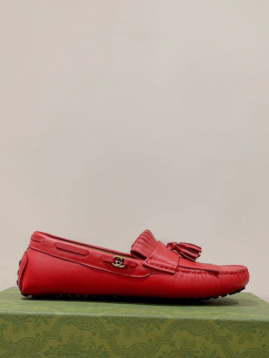 GCI Men's Loafer With Driver Interlocking G Red For Men 624699