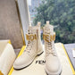FD Fenigraphy Biker Boots White For Women 8T8355AKY6F1IEM