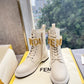 FD Fenigraphy Biker Boots White For Women 8T8355AKY6F1IEM