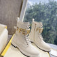 FD Fenigraphy Biker Boots White For Women 8T8355AKY6F1IEM