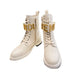 FD Fenigraphy Biker Boots White For Women 8T8355AKY6F1IEM