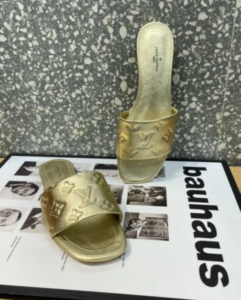 LUV Women's Revival Flat Mule Gold For Women 1A9QKC
