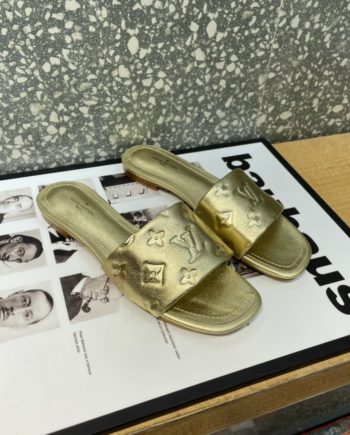 LUV Women's Revival Flat Mule Gold For Women 1A9QKC