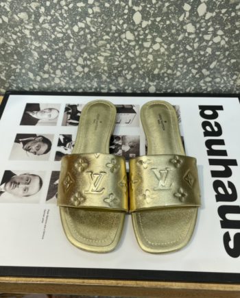 LUV Women's Revival Flat Mule Gold For Women 1A9QKC