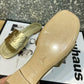 LUV Women's Revival Flat Mule Gold For Women 1A9QKC
