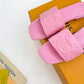 LUV Women's Revival Flat Mule Light Pink For Women 1A9PA1