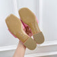LUV Women's Revival Flat Mule Light Pink For Women 1A9PA1