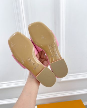 LUV Women's Revival Flat Mule Light Pink For Women 1A9PA1