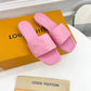 LUV Women's Revival Flat Mule Light Pink For Women 1A9PA1