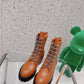 Herms Bridge Ankle Boots Brown For Women