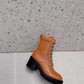 Herms Bridge Ankle Boots Brown For Women